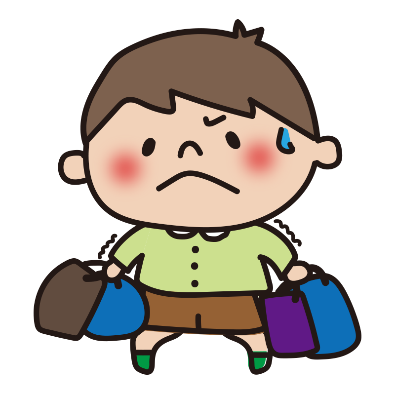 荷物 を 持つ イラスト詳細 4位