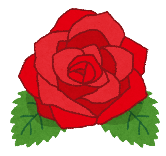 薔薇 イラスト シンプル詳細 10位