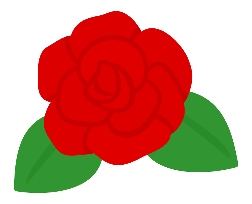 薔薇 イラスト シンプル詳細 3位