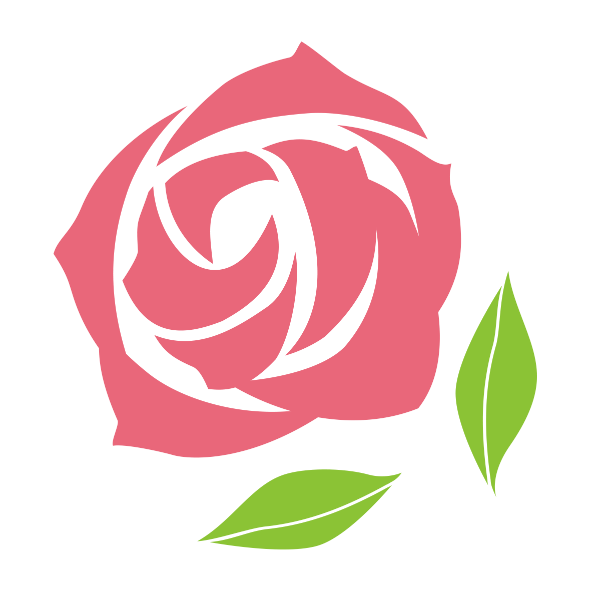 薔薇 イラスト シンプル詳細 4位