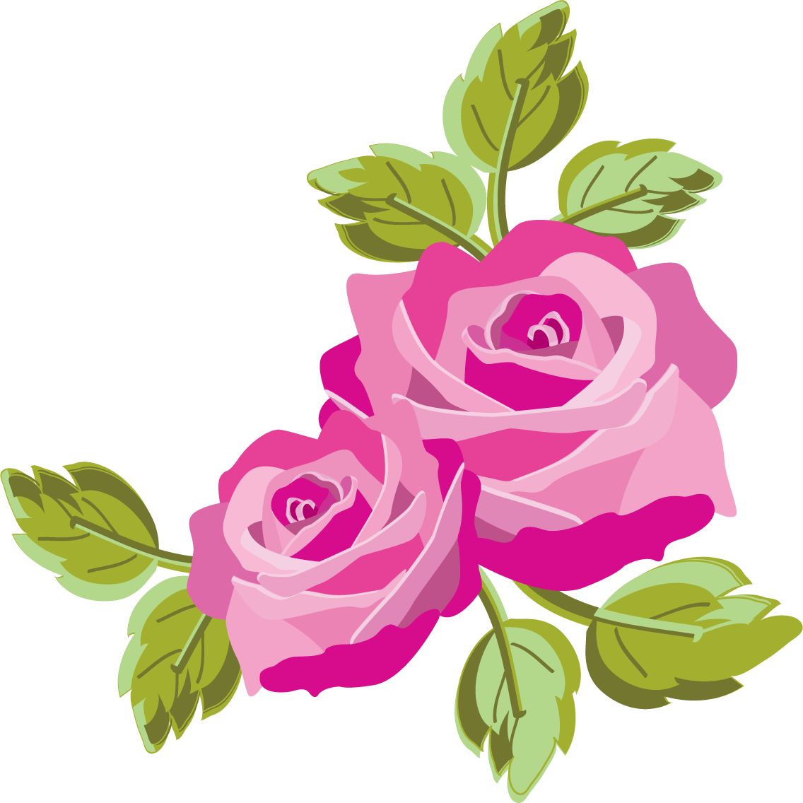 薔薇 イラスト フリー詳細 2位