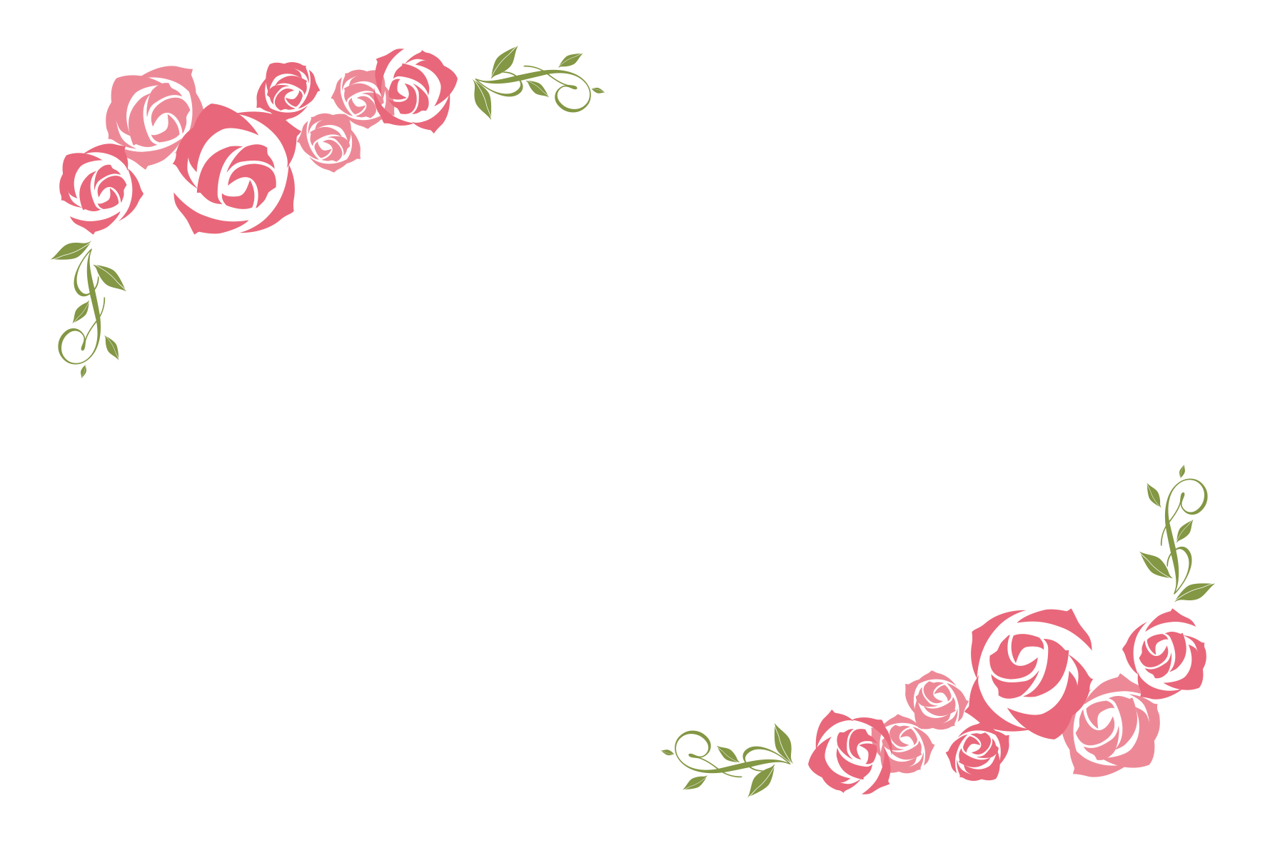 薔薇 フレーム イラスト詳細 8位