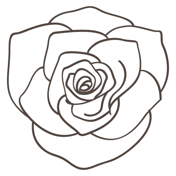 薔薇 線画 フリー 素材詳細 5位