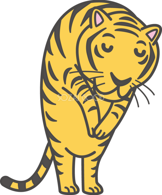 虎 かっこいい イラスト詳細 7位