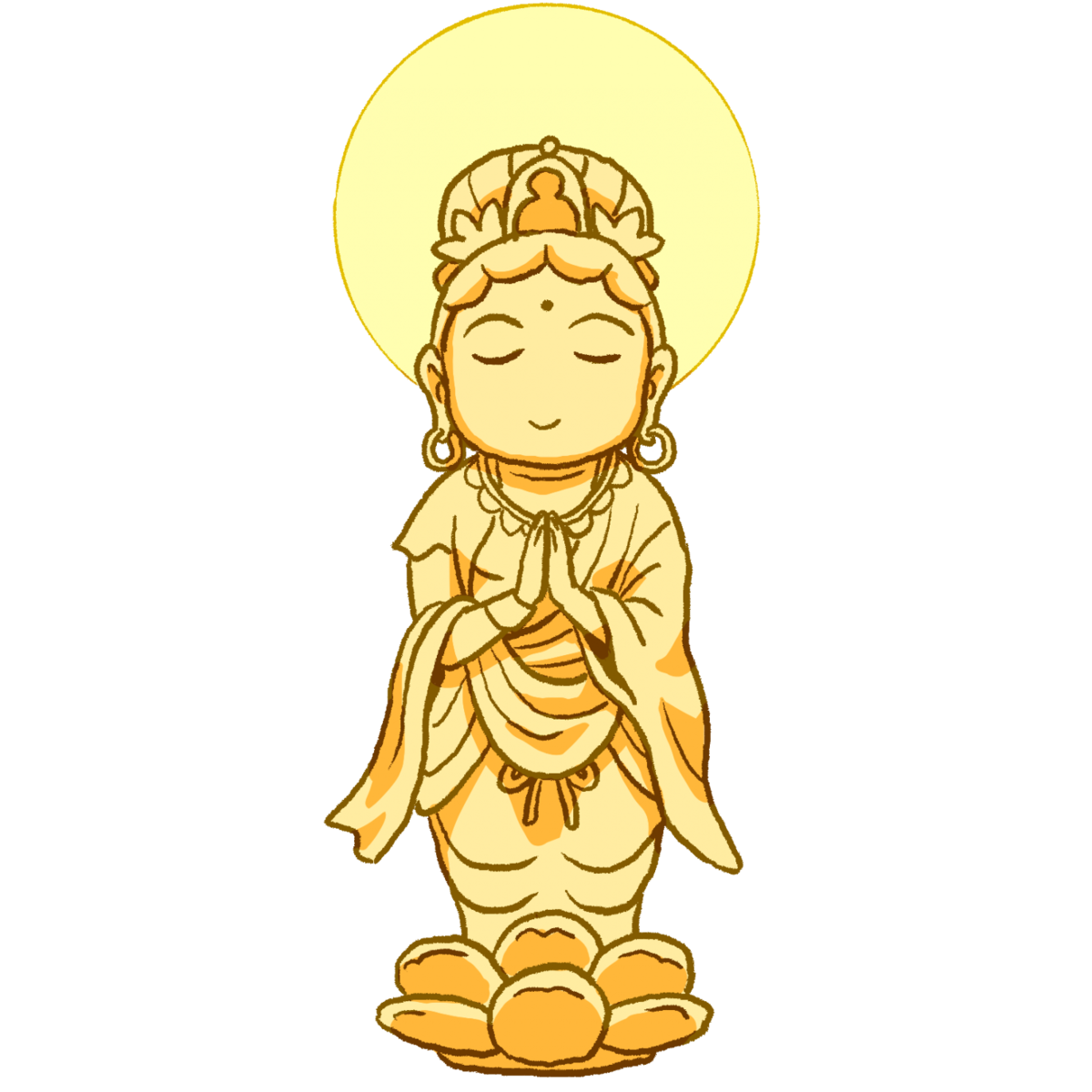 観音 菩薩 イラスト詳細 3位