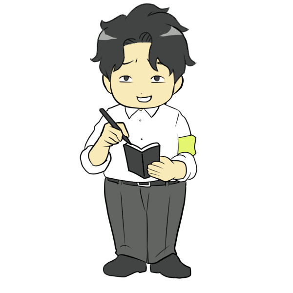 記者 イラスト詳細 3位