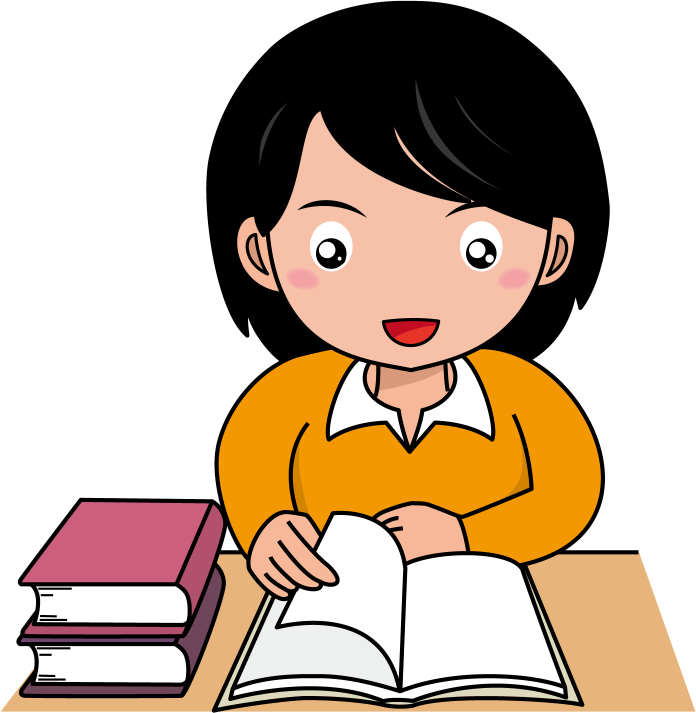読書 イラスト 無料詳細 2位