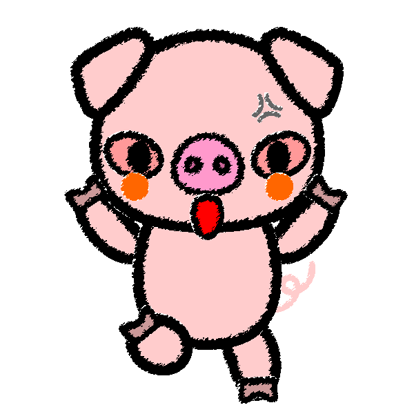 豚 イラスト かわいい 手書き詳細 2位