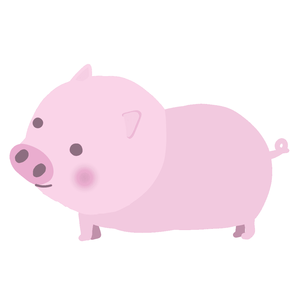 豚 イラスト かわいい 手書き詳細 3位