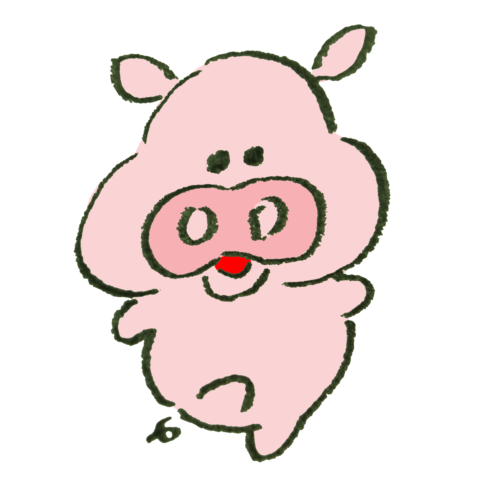 豚 イラスト かわいい 簡単詳細 10位