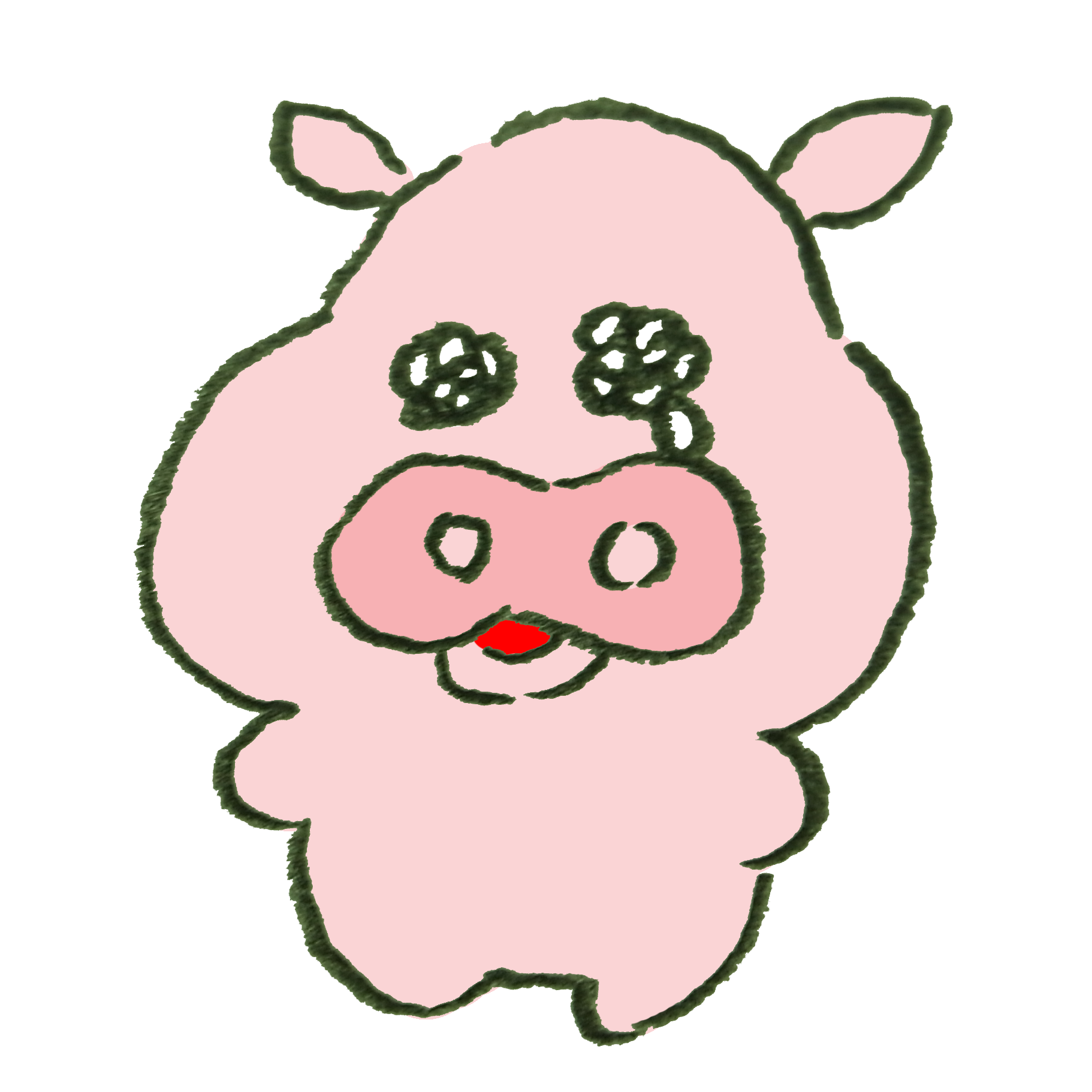 豚 顔 イラスト - KibrisPDR