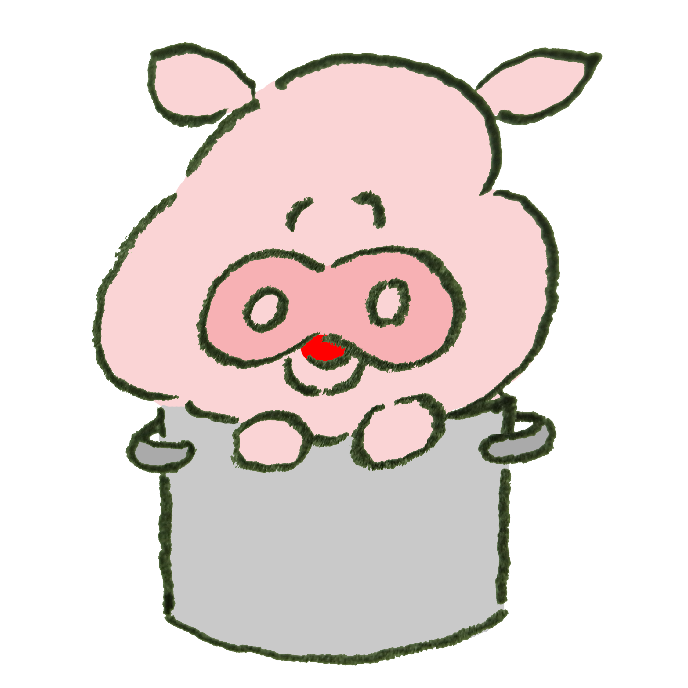豚 顔 イラスト詳細 8位