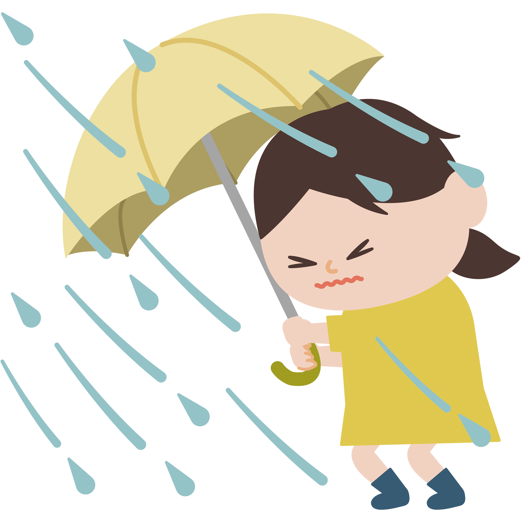 豪雨 イラスト詳細 11位