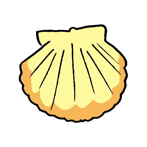 貝殻 イラスト 簡単詳細 8位