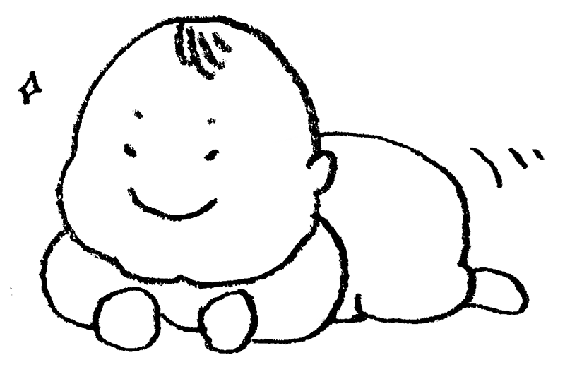 赤ちゃん イラスト 手書き詳細 7位