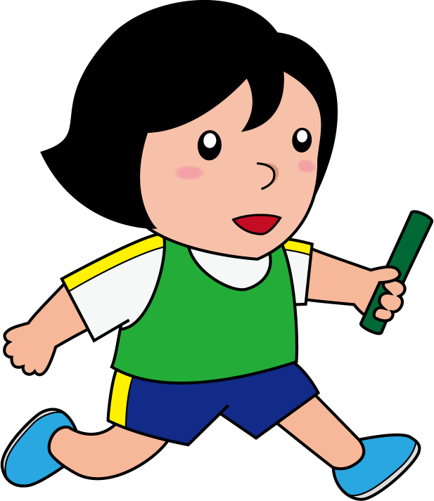 走る 女の子 イラスト詳細 9位