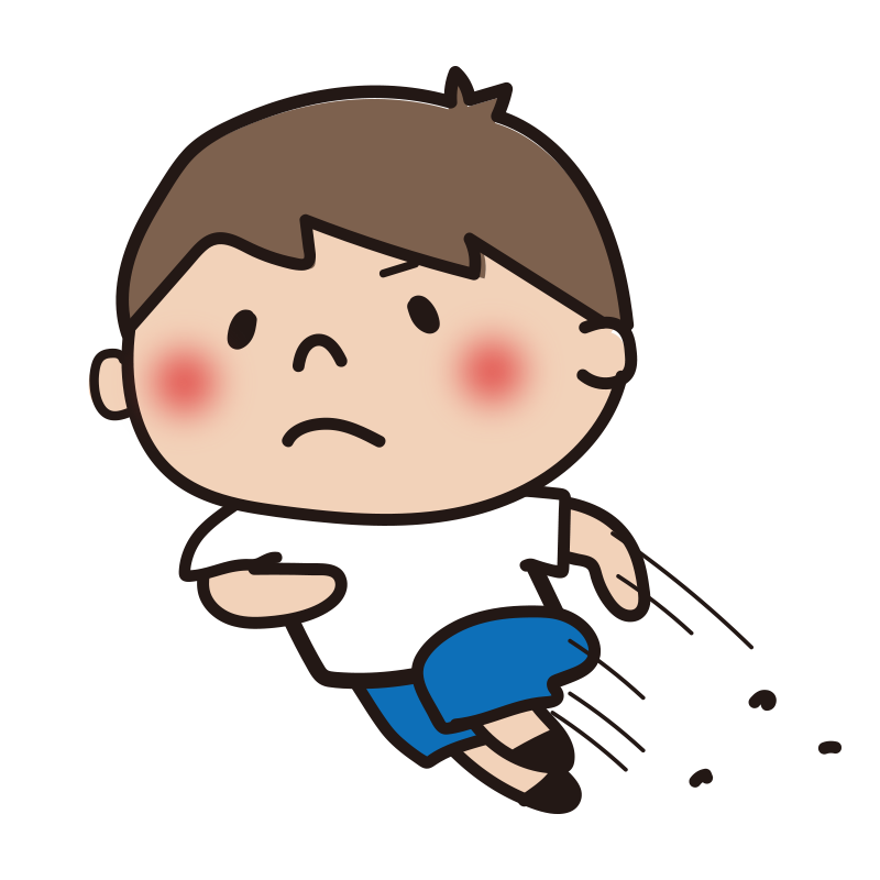 走る 子供 イラスト詳細 7位