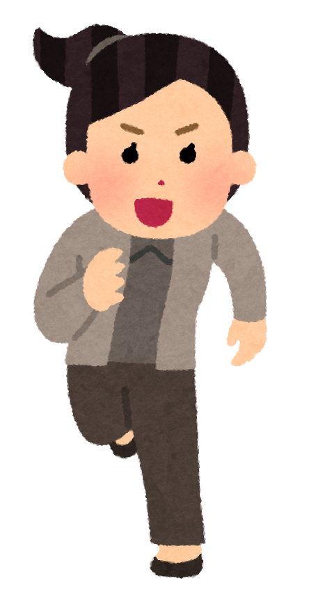 走る 正面 イラスト詳細 9位
