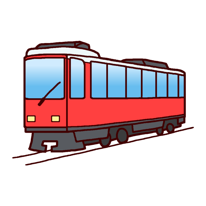 路面 電車 イラスト詳細 2位