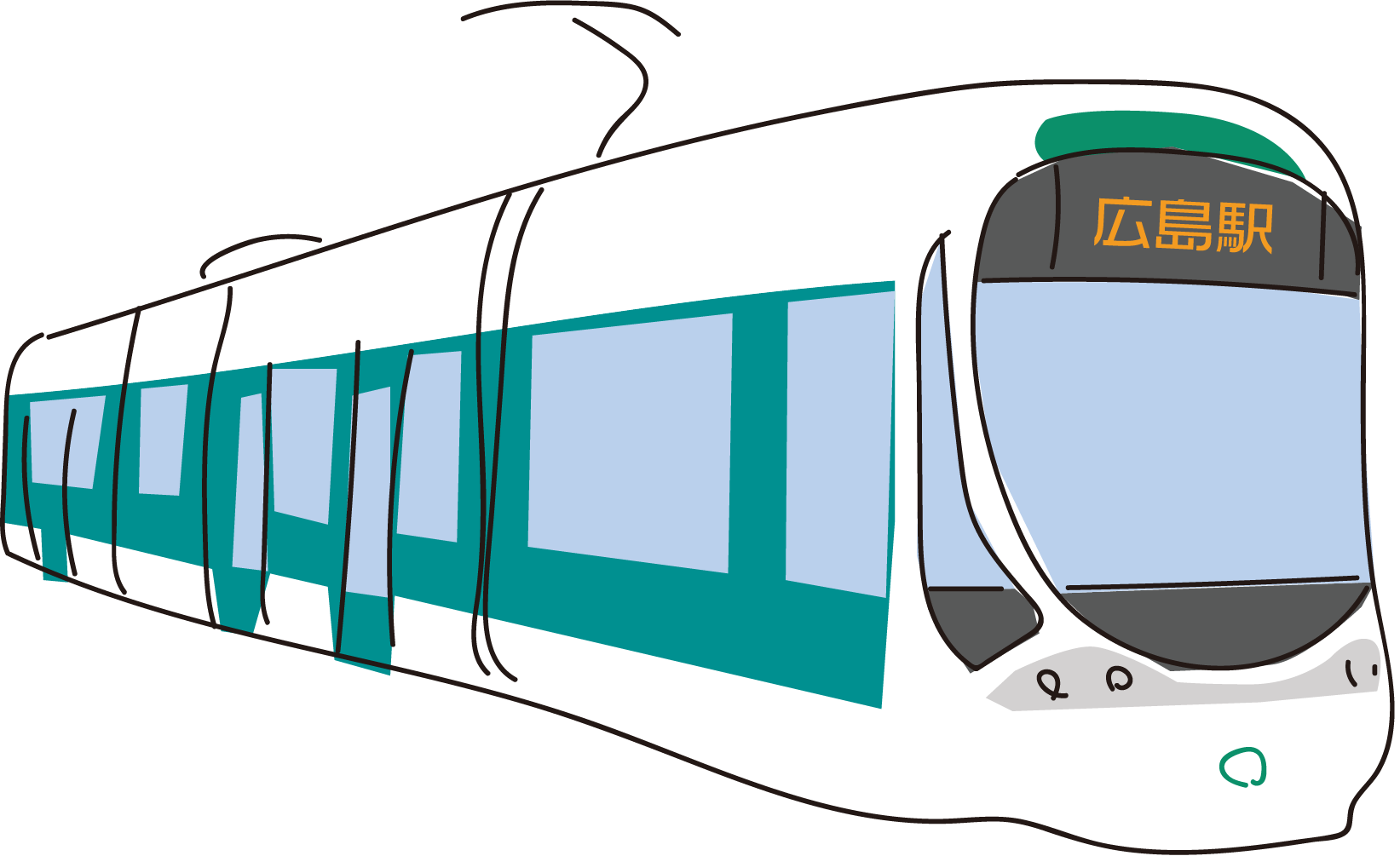 路面 電車 イラスト詳細 3位