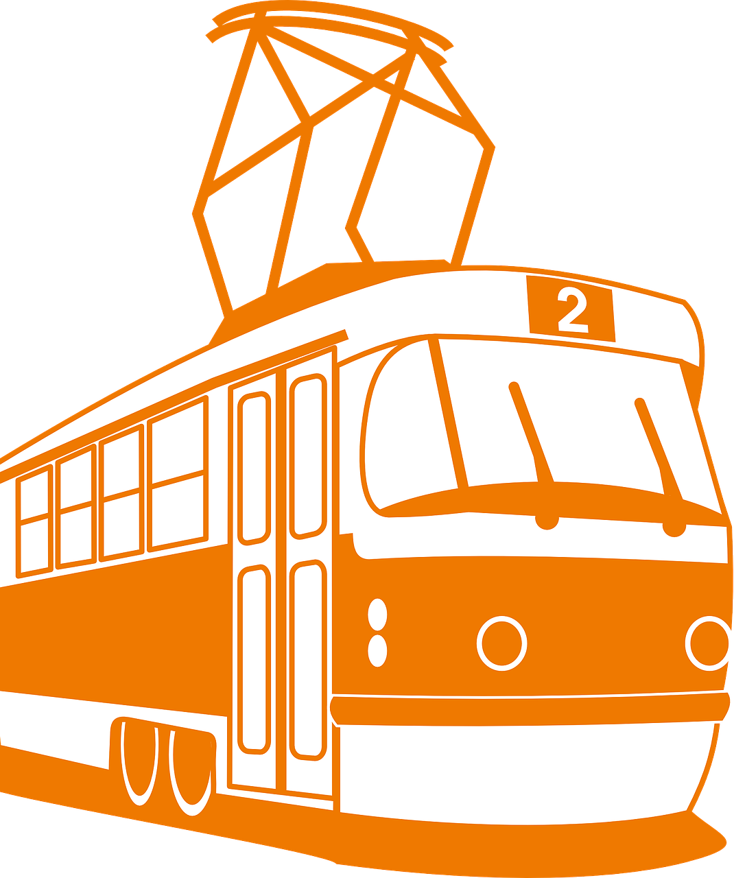 路面 電車 イラスト詳細 4位