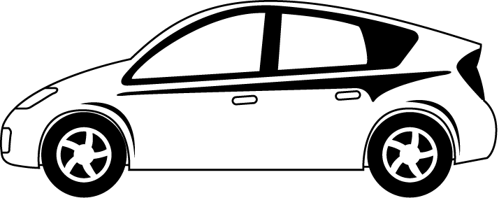 車 イラスト 白黒詳細 10位