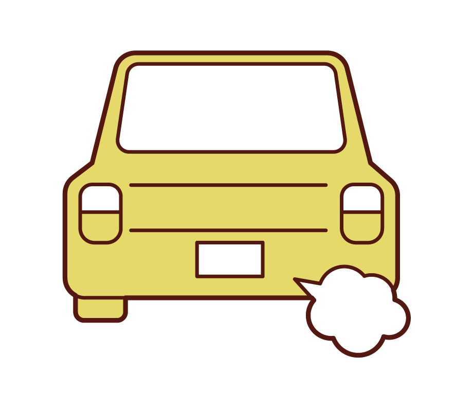 車 後ろ イラスト詳細 3位