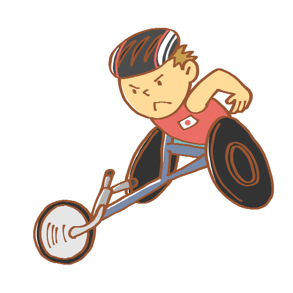 車いす テニス イラスト詳細 9位