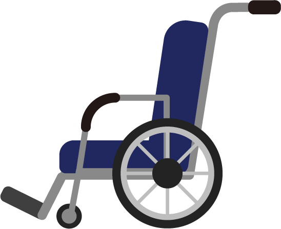 車椅子 イラスト 簡単詳細 3位