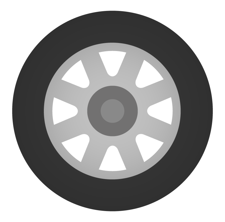 車輪 イラスト詳細 2位