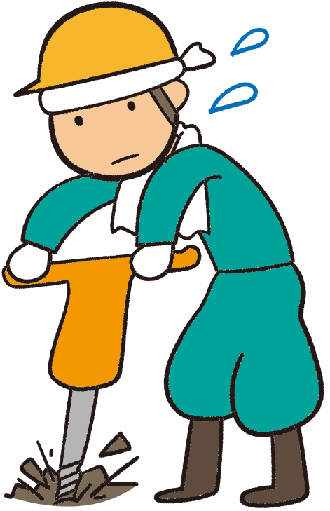 道路 工事 イラスト詳細 4位