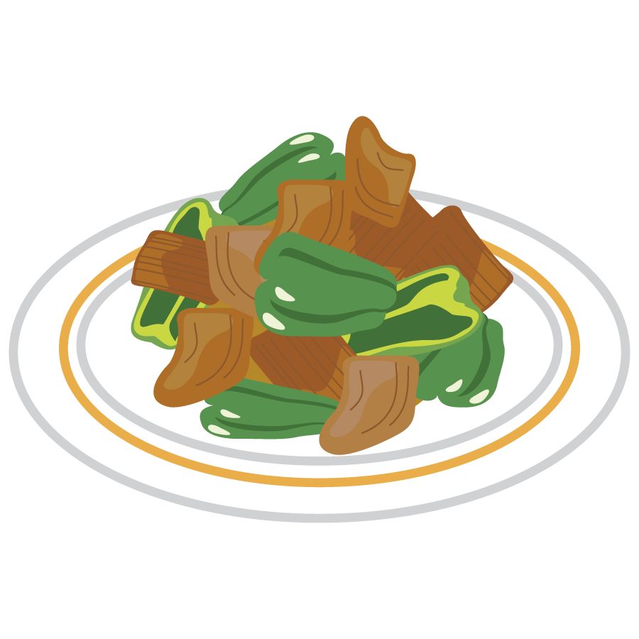 野菜 炒め イラスト詳細 2位