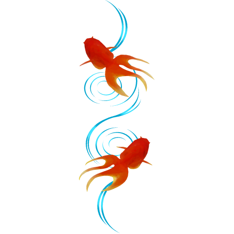 金魚 イラスト 和風詳細 2位