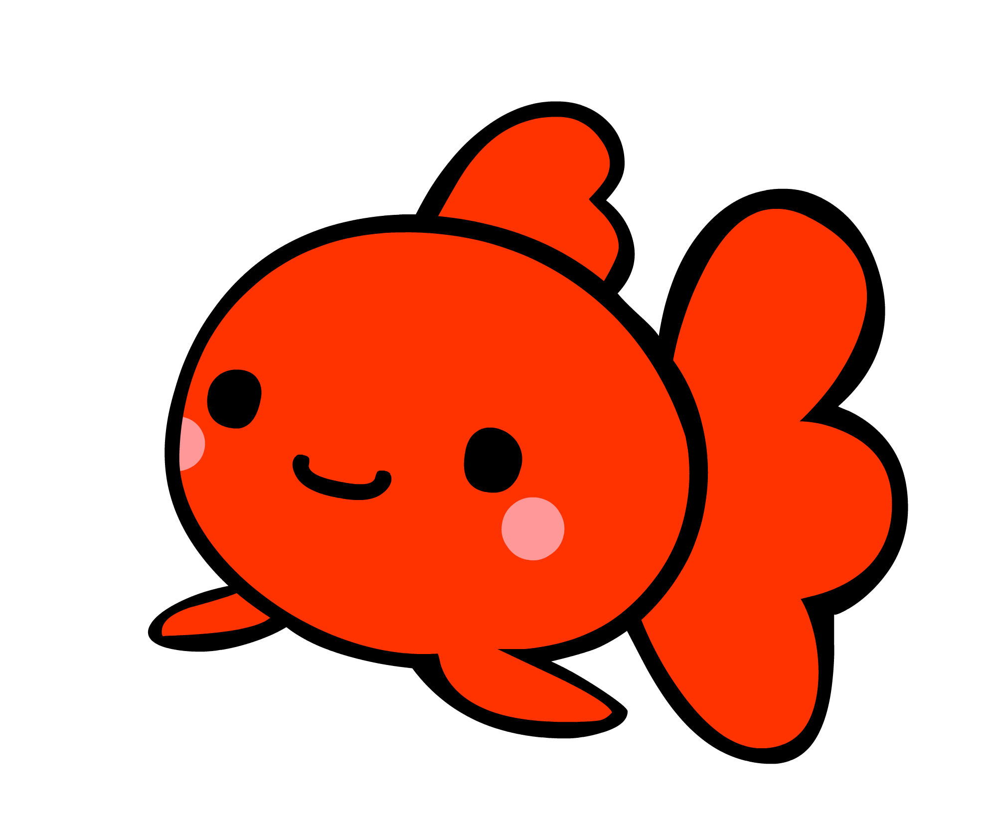 金魚 イラスト 簡単 かわいい詳細 7位