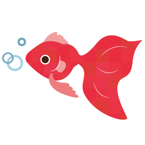 金魚 イラスト 簡単 かわいい詳細 8位