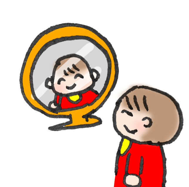 鏡 に 映る イラスト詳細 8位