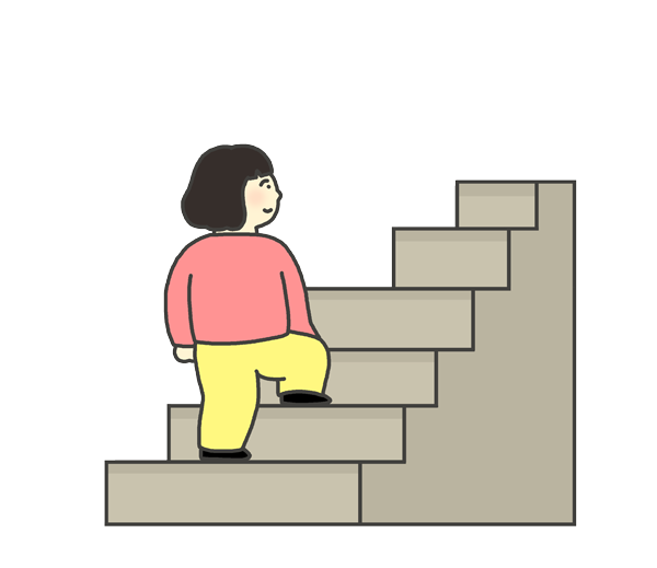 階段 を 上る イラスト詳細 9位