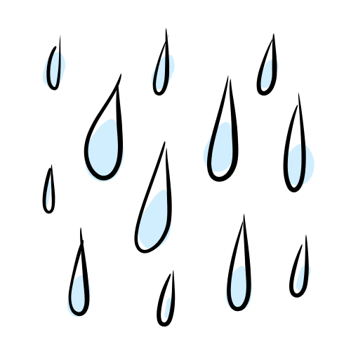 雨 イラスト 簡単詳細 8位