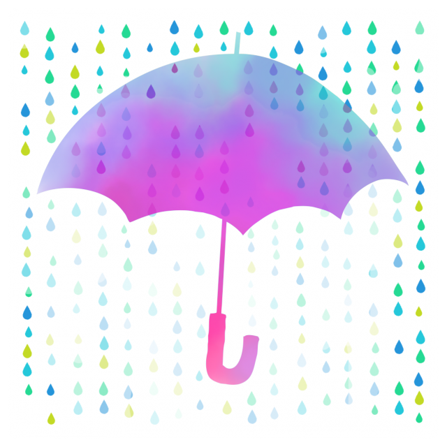雨 イラスト 簡単詳細 4位
