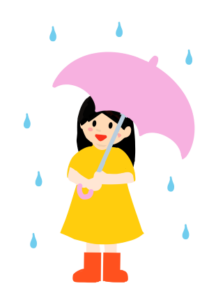 雨 女の子 イラスト詳細 3位