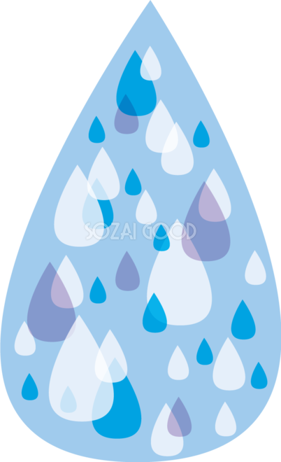 雨粒 イラスト詳細 4位