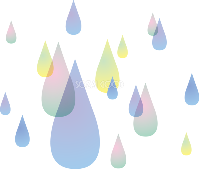 雨粒 イラスト詳細 7位