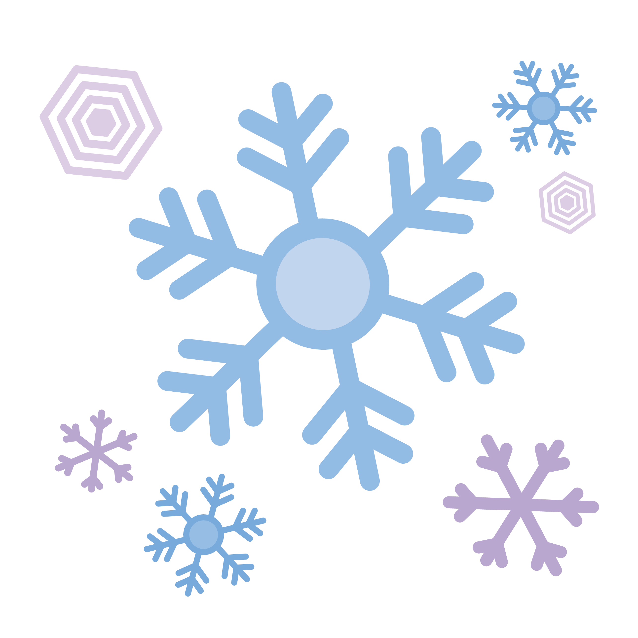 雪 の 結晶 イラスト 簡単詳細 3位