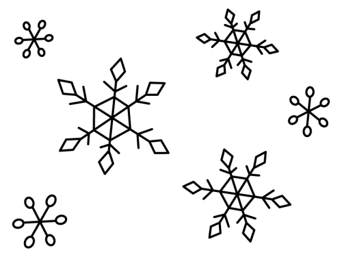 雪 イラスト 手書き詳細 6位