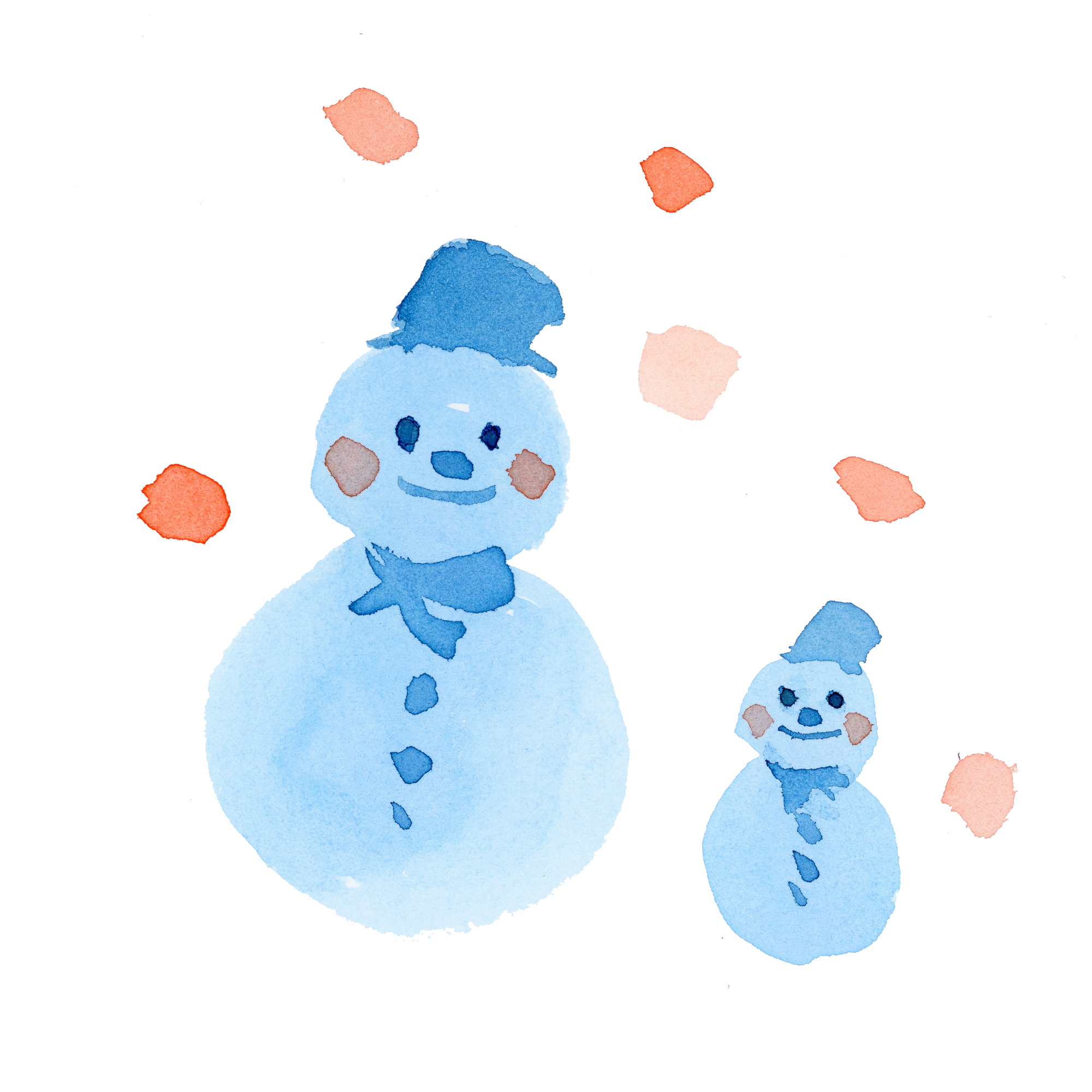 雪だるま イラスト 無料詳細 12位