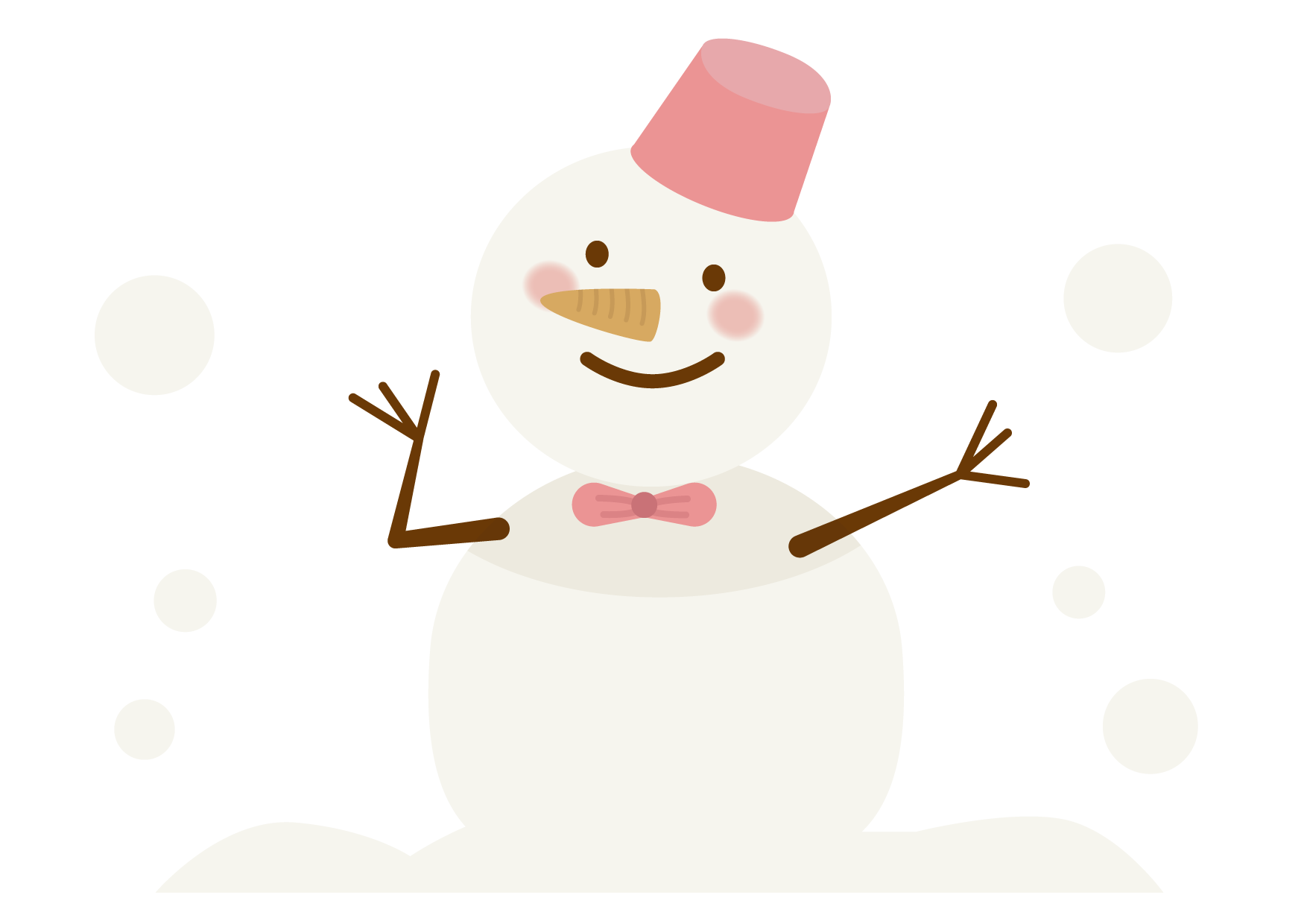 雪だるま 可愛い イラスト詳細 14位