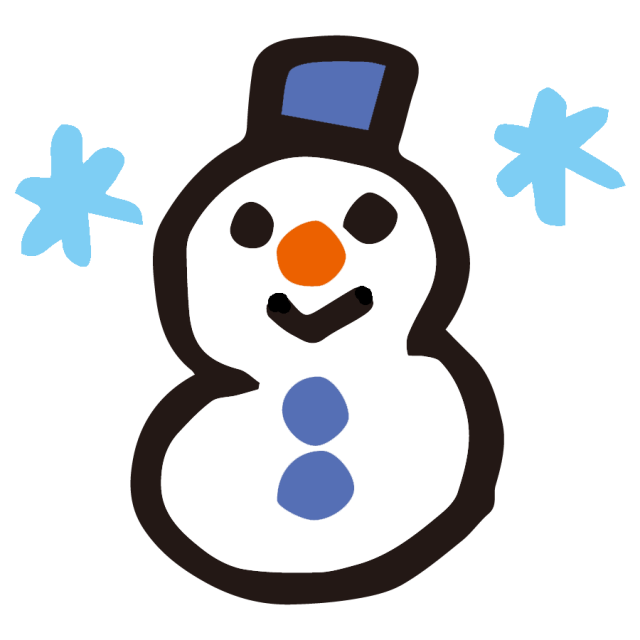 雪だるま 顔 イラスト詳細 12位