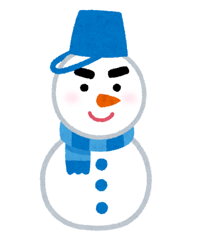 雪だるま 顔 イラスト詳細 13位