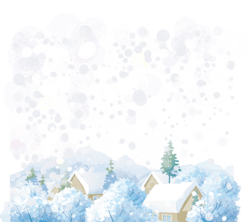 雪景 色 イラスト 綺麗詳細 4位