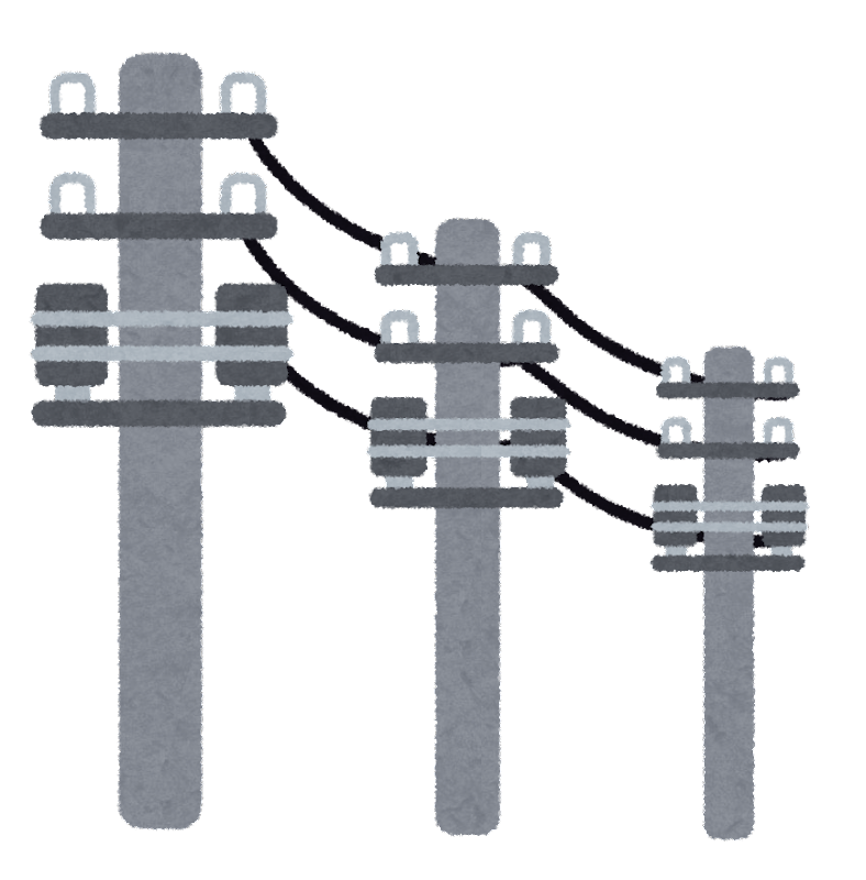 電柱 イラスト詳細 2位